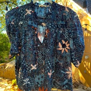 Ulla Johnson printed short sleeve top